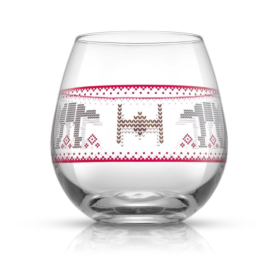 JoyJolt Star Wars Ugly Sweater Stemless Drinking Glass | Star Wars Glasses