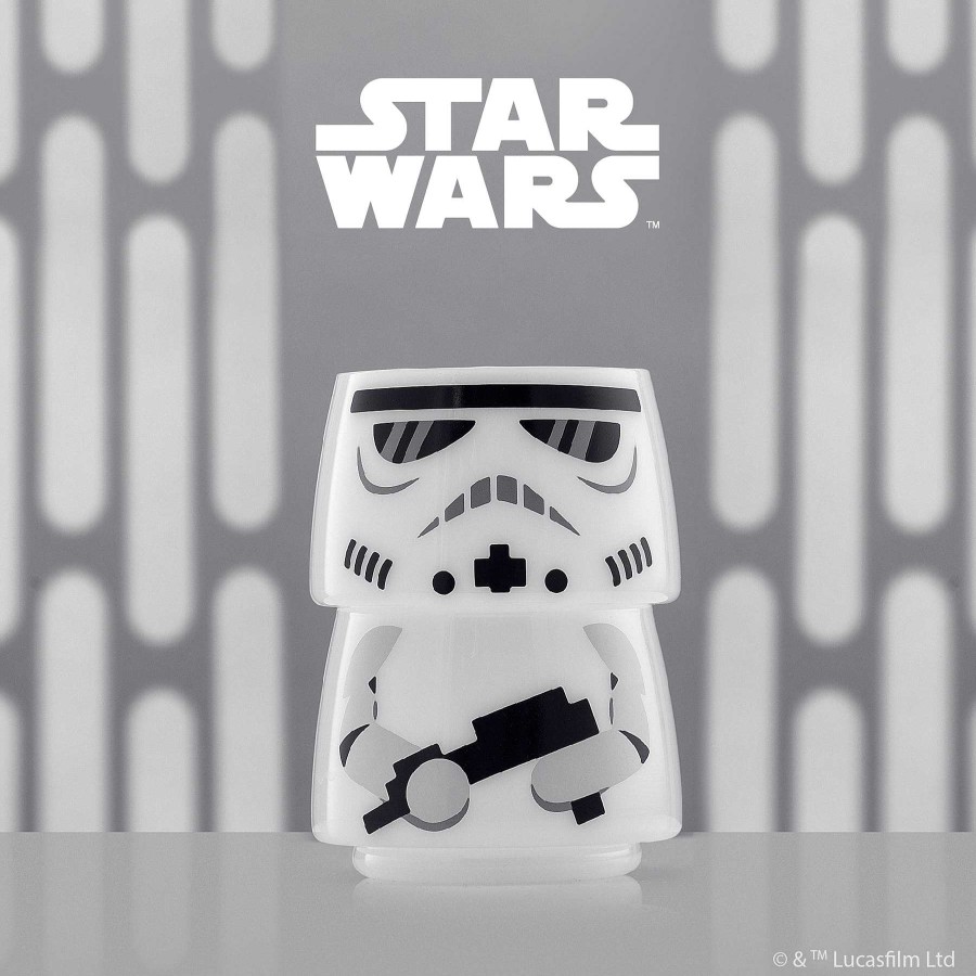 JoyJolt Star Wars Stackable Character Collection Stormtrooper Stackable Glasses | Star Wars Glasses