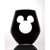 JoyJolt Disney Mickey 20Oz Crystal Stemless Glasses Set | Wine Glasses