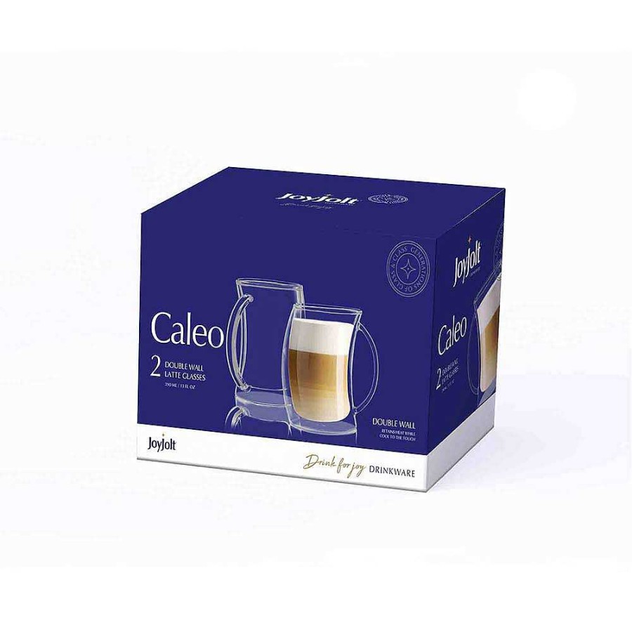 JoyJolt Caleo Double Wall Glasses | Double Wall Coffee Glasses