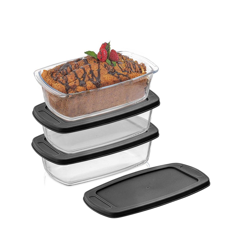 JoyJolt Joyjolt Glass Loaf Pans With Lids Set | Storage Containers