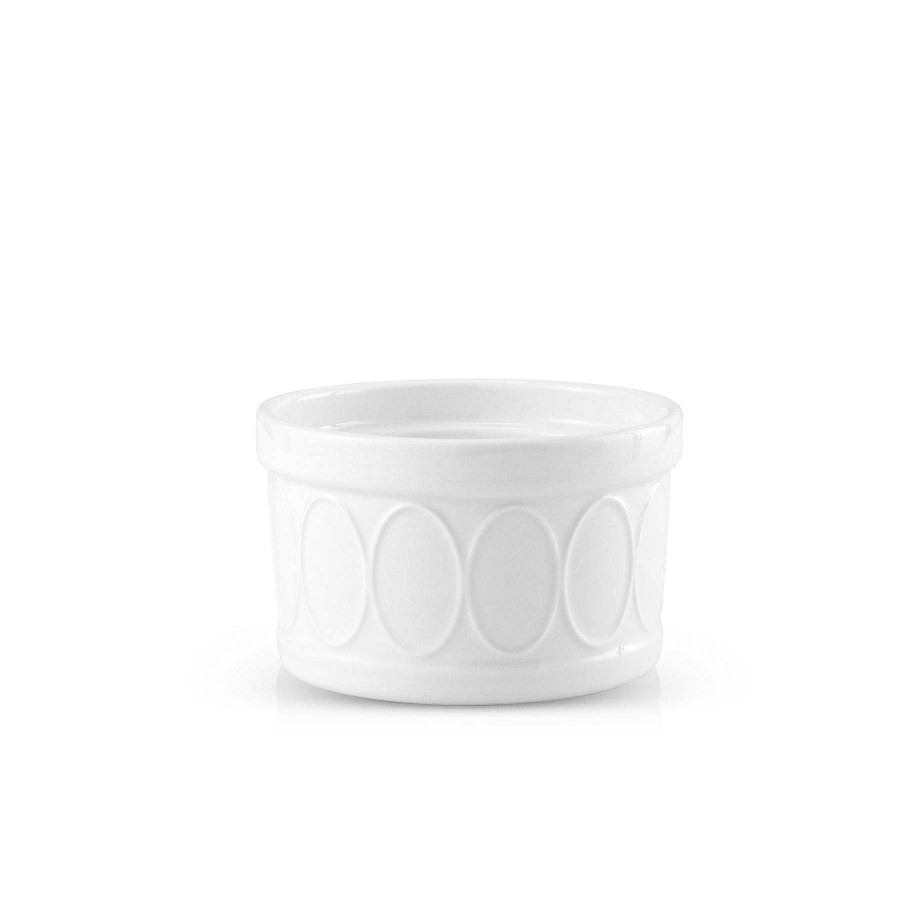 JoyJolt Joyjolt White Embossed Porcelain Ramekins Set | New Arrivals