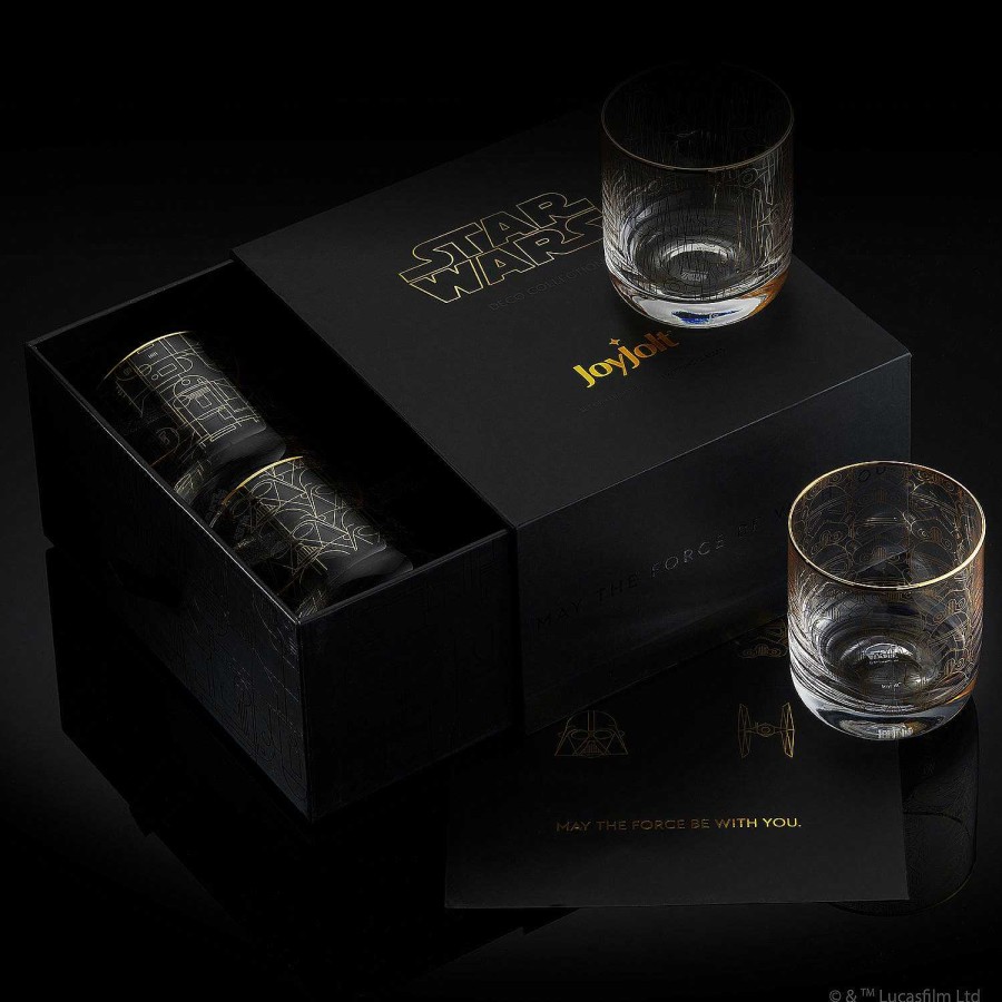 JoyJolt Star Wars Limited Edition Deco Collection Short Glasses | Star Wars Glasses