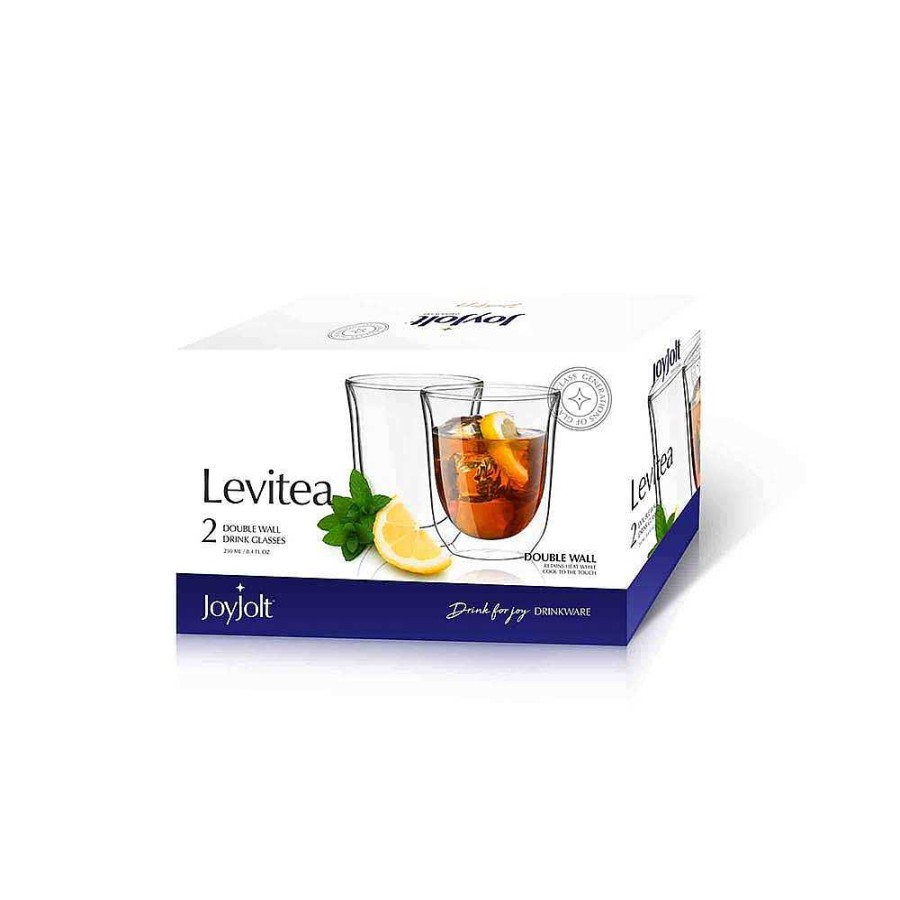 JoyJolt Levitea Double Wall Glasses | Weddings Gifts