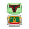 JoyJolt Star Wars Stackable Character Collection Boba Fett Stackable Glasses | Star Wars Glasses