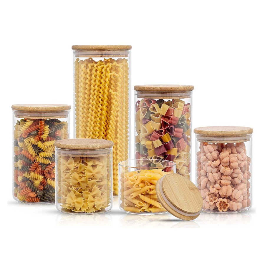 JoyJolt Storage Jars With Airtight Lids Set | Storage Containers