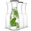 JoyJolt Joyjolt Hali Glass Carafe Bottle Pitcher With Lids | Decanters & Carafes