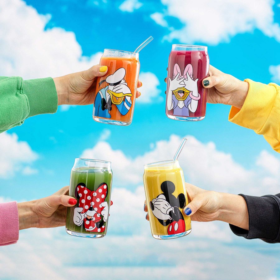 JoyJolt Disney Mickey Mouse & Friends Peek-A-Boo Tumbler Glasses | Disney Glasses