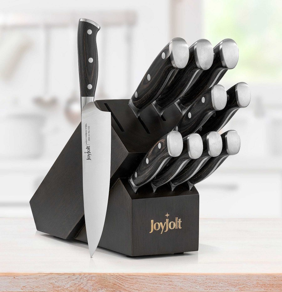 JoyJolt Joyjolt 11-Piece High Carbon Knife Block Set | Knives