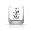 JoyJolt Star Wars Luke Skywalker Lightsaber Short Drinking Glass - 10 Oz | Star Wars Glasses