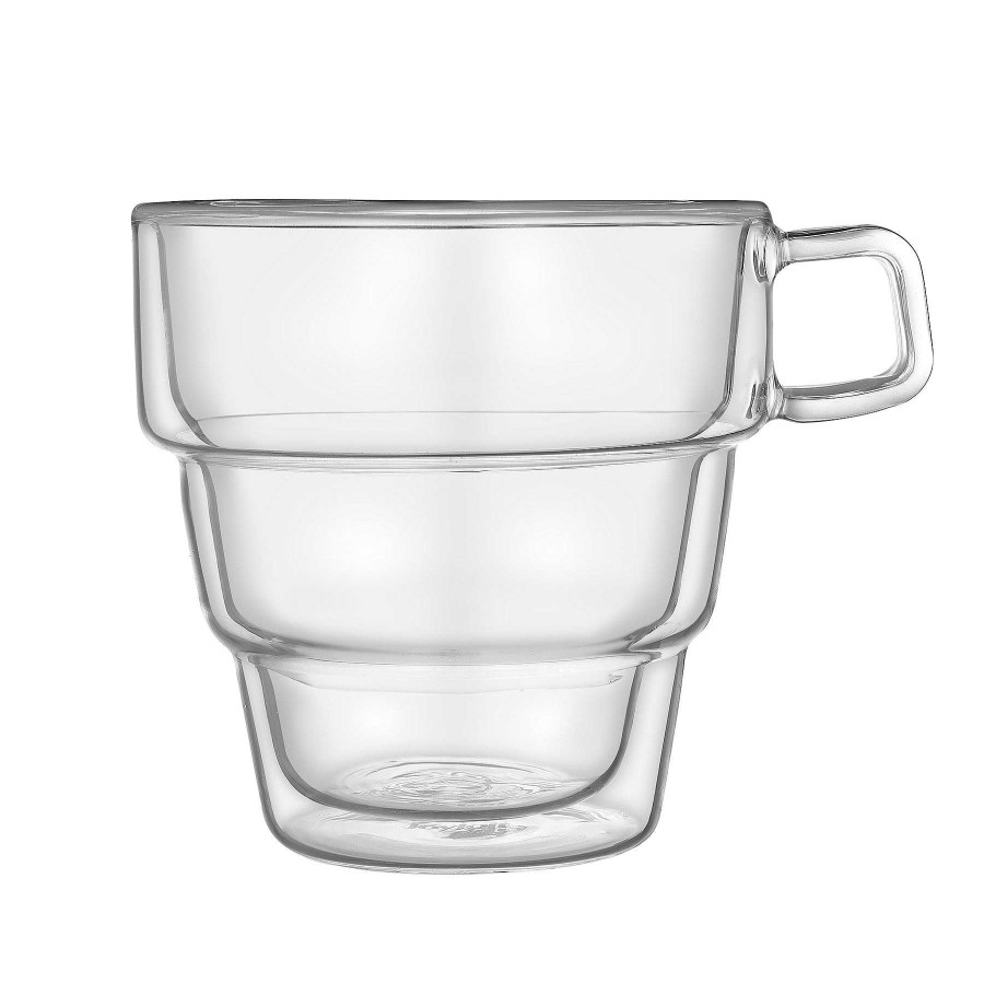 JoyJolt Pila Double Wall Glasses | Double Wall Coffee Glasses