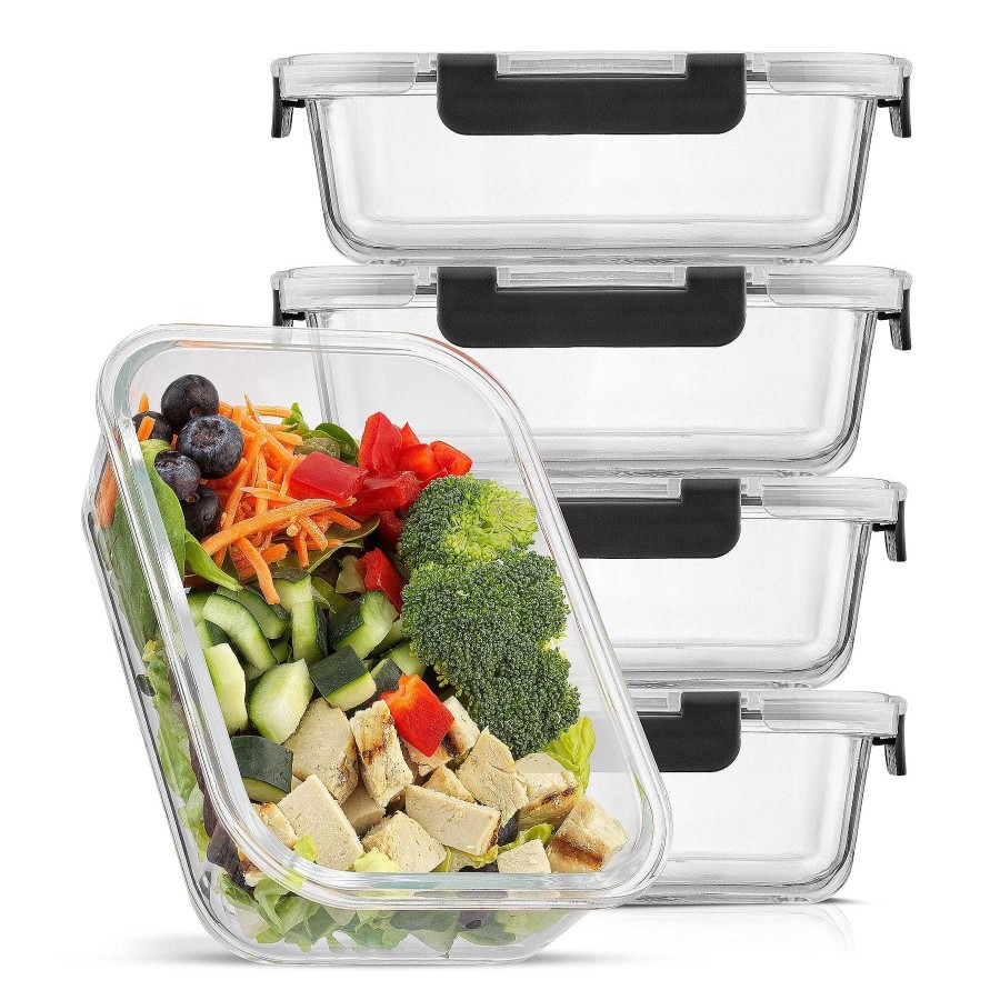 JoyJolt Joyjolt Meal Prep Food Storage Containers Set | Glass Containers