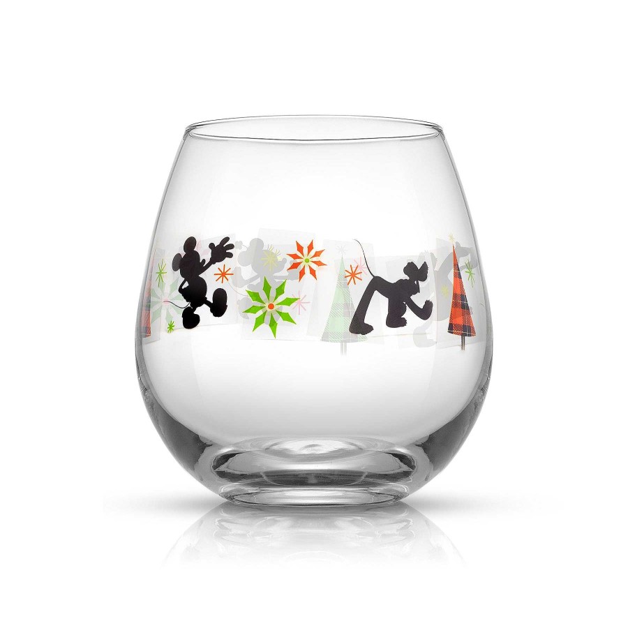 JoyJolt Disney Mickey Mouse Joy O Joy Stemless Glass | Disney Glasses