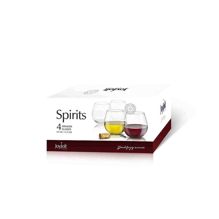 JoyJolt Spirits Stemless Wine Glasses | Weddings Gifts