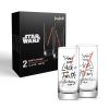 JoyJolt Star Wars Darth Vader Lightsaber Tall Drinking Glass - 14.2 Oz | Star Wars Glasses