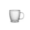 JoyJolt Savor Fluted Double Wall Espresso Glasses | Double Wall Coffee Glasses