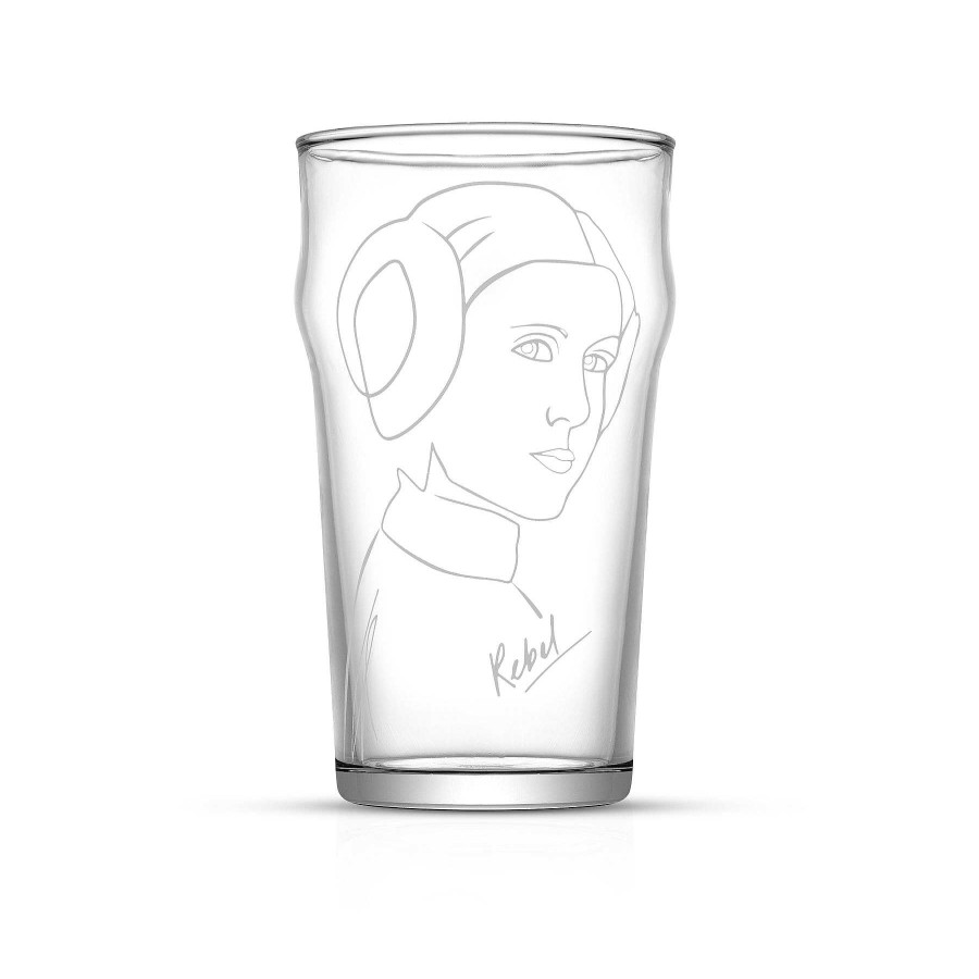 JoyJolt Star Wars Striking Sketch Drinking Glass Set | Beer Glasses