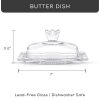 JoyJolt Joyjolt Glass Butter Dish | Birthday Gifts