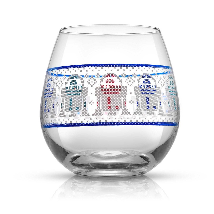 JoyJolt Star Wars Ugly Sweater Stemless Drinking Glass | Star Wars Glasses