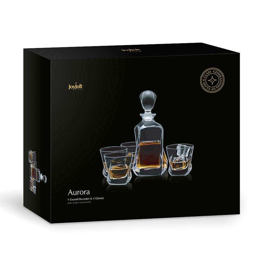 JoyJolt Aurora Decanter Set | Decanter Sets