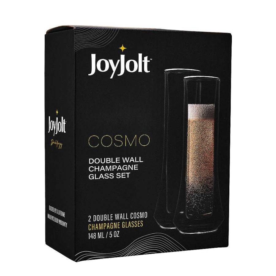 JoyJolt Cosmo Double Walled Champagne Glasses | Champagne Glasses