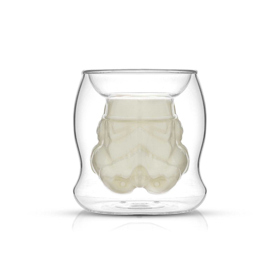 JoyJolt Star Wars Stormtrooper 3D Helmet Double Wall Espresso Glass | Double Wall Coffee Glasses