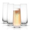 JoyJolt Milo Champagne Glasses | Champagne Glasses