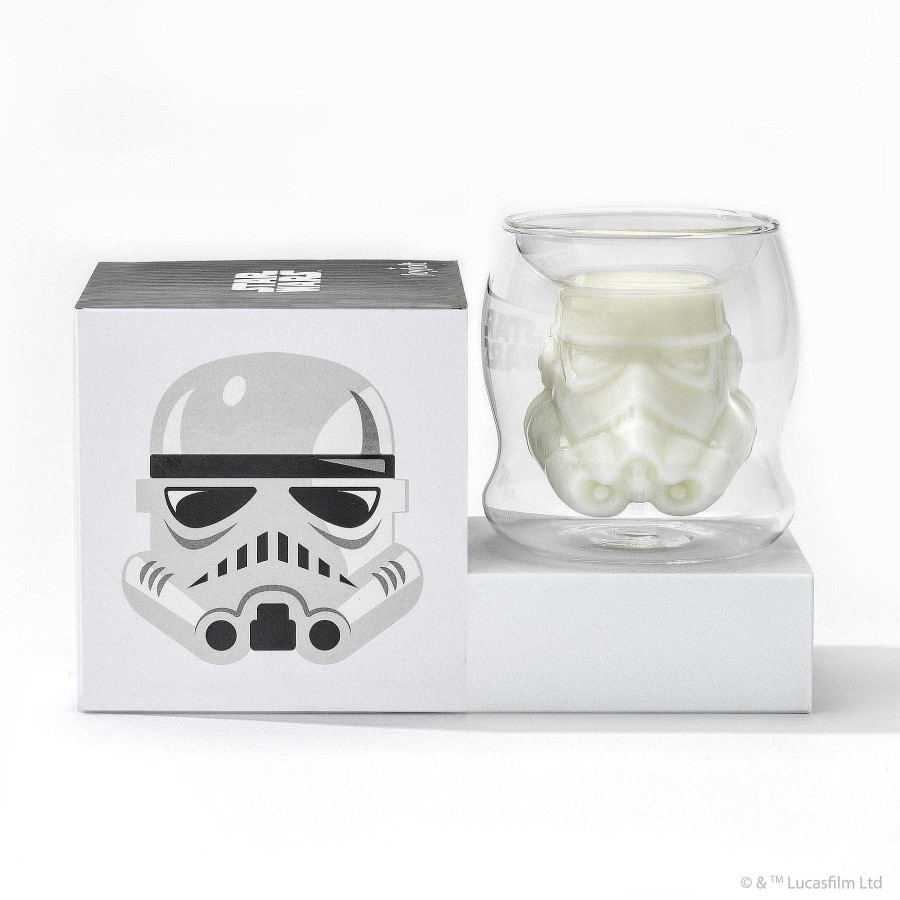 JoyJolt Star Wars Stormtrooper 3D Helmet Double Wall Espresso Glass | Double Wall Coffee Glasses